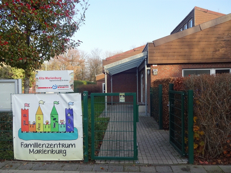 Der Eingangsbereich zum Familienzentrum Marienburg
